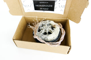 Charcoal and Loofah Foot Scrub Soap Bar